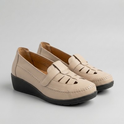 1555 Beige Дамски летни обувки