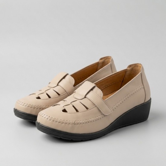 1555 Beige Дамски летни обувки