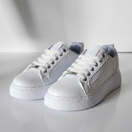 01-1 White/White Дамски маратонки