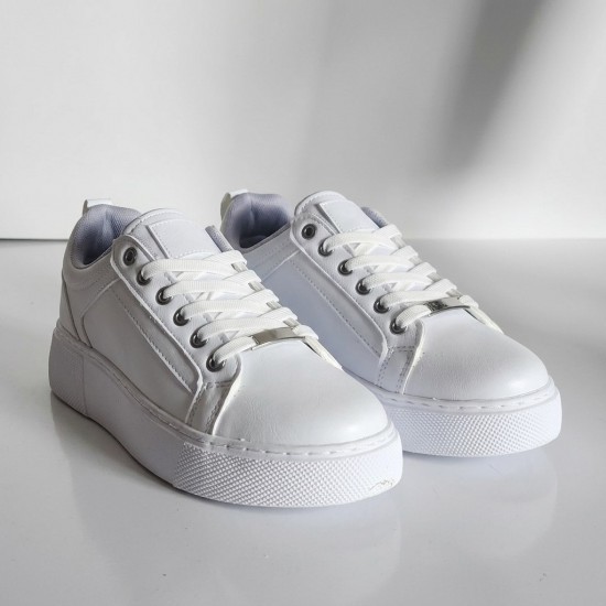 01-1 White/White Дамски маратонки