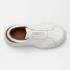 Girotti White Brown Кожа Мъжки ежедневни обувки от естествена кожа