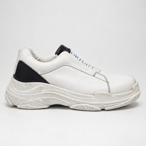Girotti White Navy Мъжки  от естествена кожа
