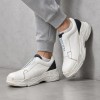 Girotti White Navy Мъжки  от естествена кожа