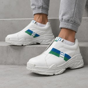 ID White Мъжки маратонки от естествена кожа