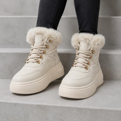 B23 Beige Дамски боти
