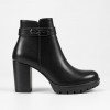Q130 Black Дамски боти на токчета