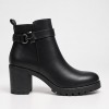 Q131 Black Дамски боти на токчета