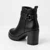 Q131 Black Дамски боти на токчета
