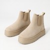 MY004 Beige Дамски боти на платформа