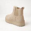 MY004 Beige Дамски боти на платформа