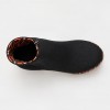 HT1300 Black Orange Дамски боти на токчета
