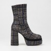 SL2099 Black Blue Дамски боти на токчета