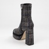 SL2099 Black Blue Дамски боти на токчета