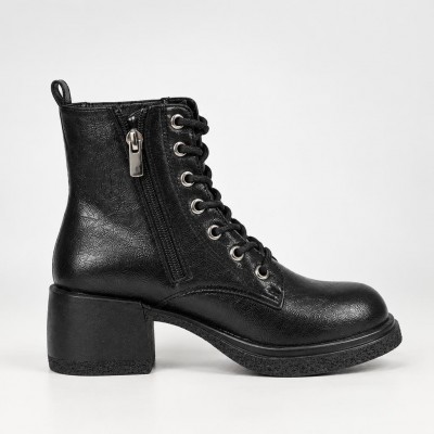 HA906 Black Дамски боти на платформа