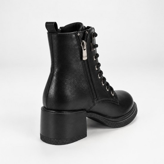HA906 Black Дамски боти на платформа