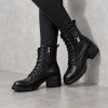 HA906 Black Дамски боти на платформа
