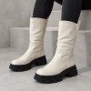0304-2 Beige Дамски боти