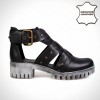 RITA-6062 Black Дамски сандали от естествена кожа